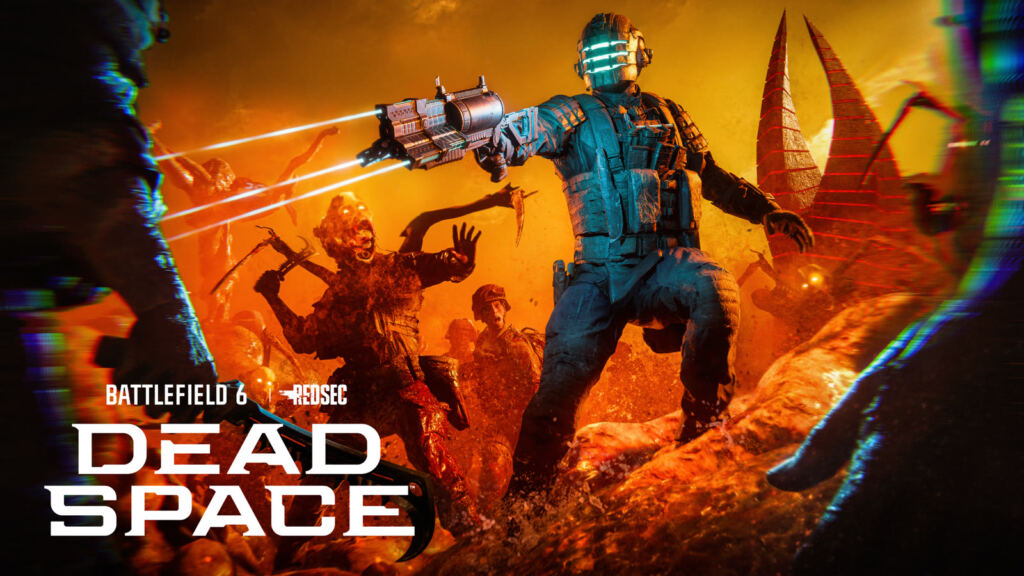 Soldado com traje de Dead Space enfrenta necromorfos no evento de Battlefield 6