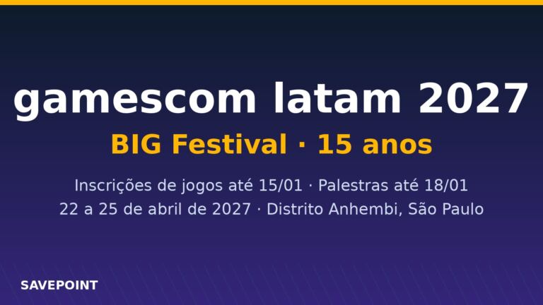gamescom latam 2027 BIG Festival 15 anos