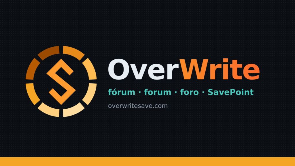 Logo do OverWrite, fórum de games do SavePoint