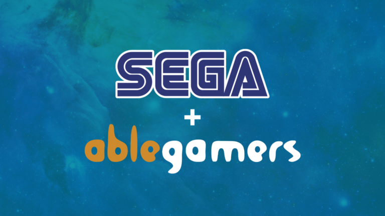 Estande da SEGA na BGS 2026 com acessibilidade da AbleGamers Brasil