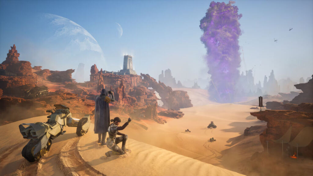 Paisagem de Arrakis em Dune: Awakening